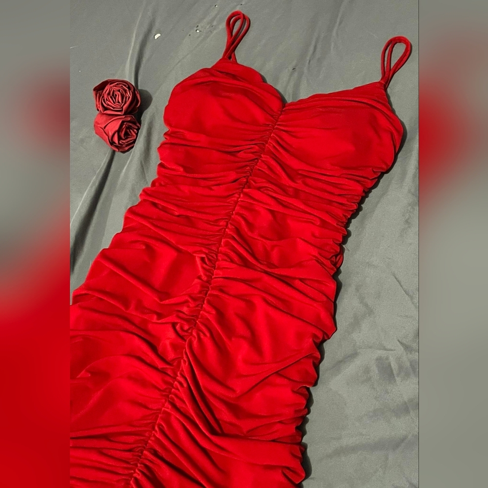 Nwot Red backless dress